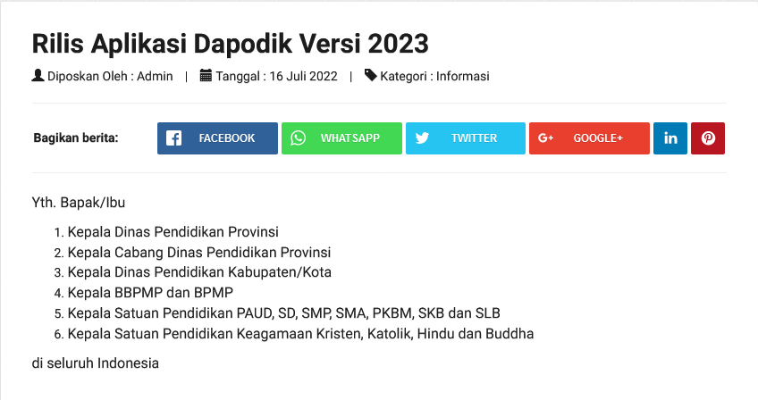 Dapodik Versi 2023