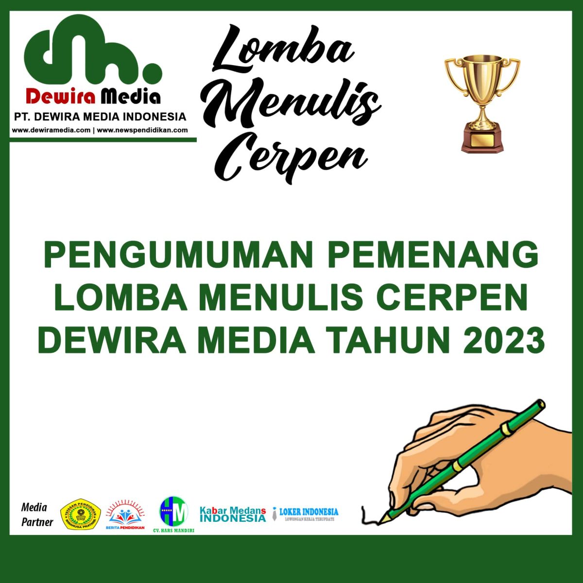 Pemenang Lomba Menulis Cerpen 2023